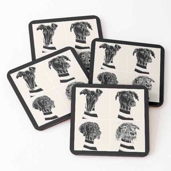 Item preview, Lino dogs motley crew  designed and sold by GriggsyArt.