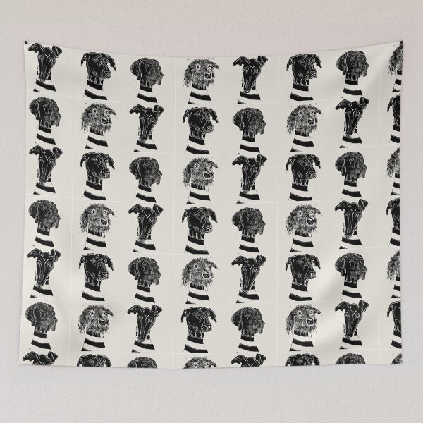 Item preview, Lino dogs motley crew  designed and sold by GriggsyArt.