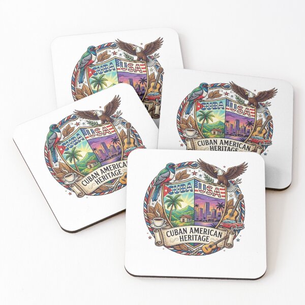 Item preview, Cuban American Heritage: Two Worlds One Heart Vintage Crest designed and sold by Wear Sculpt.