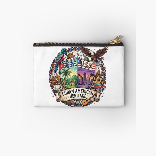 Item preview, Cuban American Heritage: Two Worlds One Heart Vintage Crest designed and sold by Wear Sculpt.