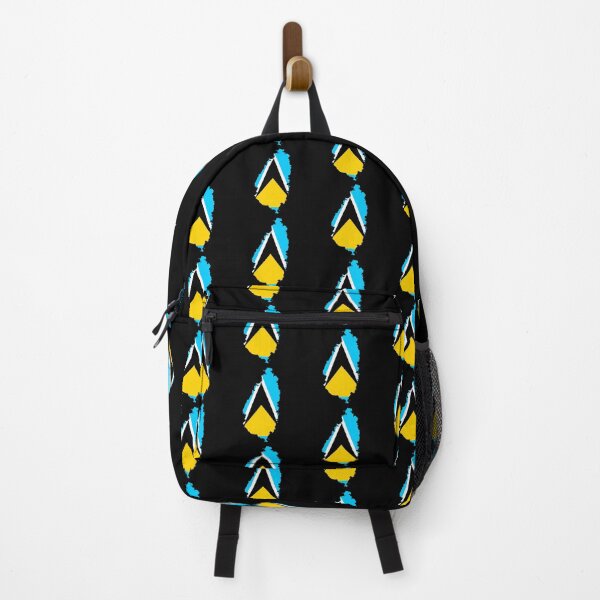 Item preview, Flag Map of Saint Lucia  designed and sold by DreamBrushy.