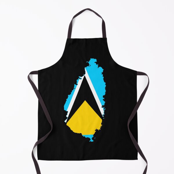 Item preview, Flag Map of Saint Lucia designed and sold by DreamBrushy.