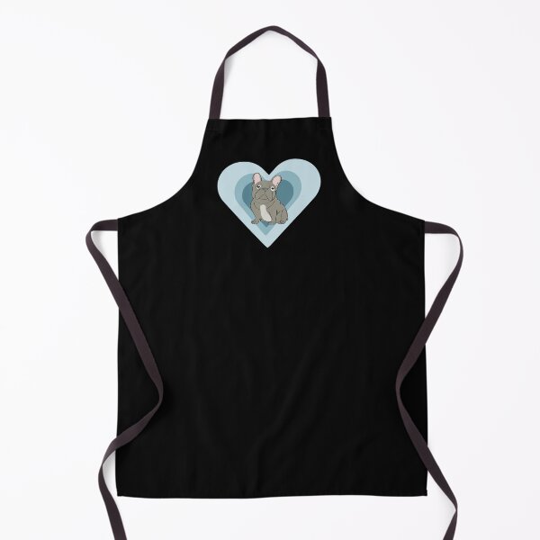 Item preview, Gray French Bulldog Blue Hearts designed and sold by Mountain-Point.