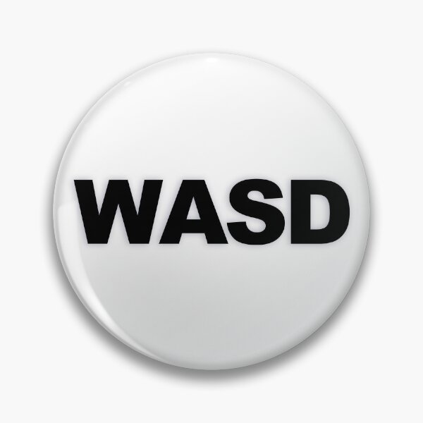 Item preview, WASD — Black Minimal Bold Type Statement designed and sold by WORDPAUSE.