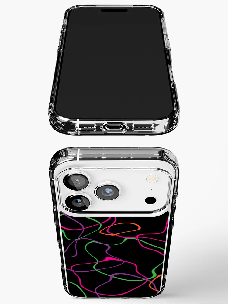 Thumbnail 3 of 5, iPhone Case, Colorful Abstract Rippled Circles designed and sold by ColorZoo.