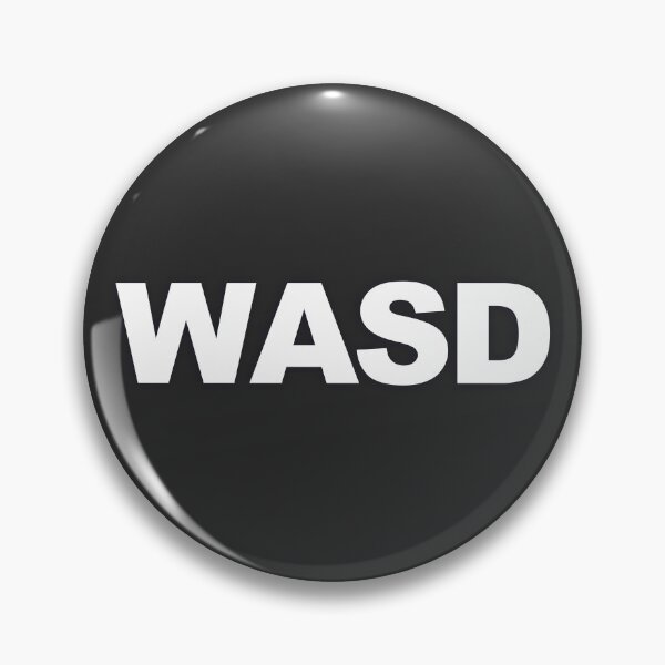 Item preview, WASD — White Minimal Bold Type Statement designed and sold by WORDPAUSE.