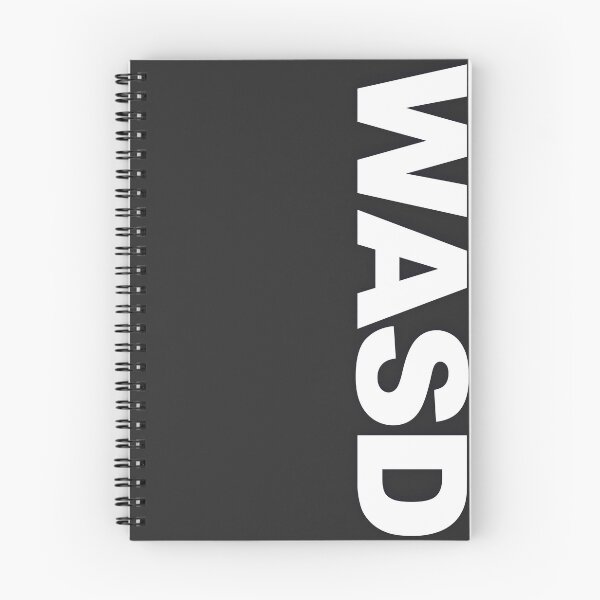 Item preview, WASD — White Minimal Bold Type Statement designed and sold by WORDPAUSE.