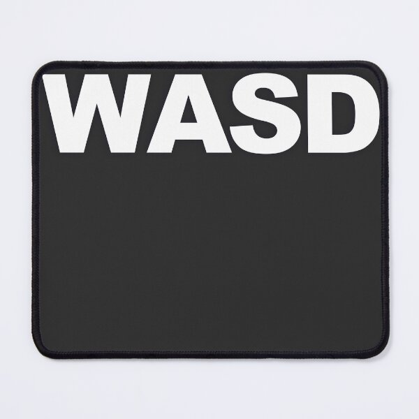 Item preview, WASD — White Minimal Bold Type Statement designed and sold by WORDPAUSE.