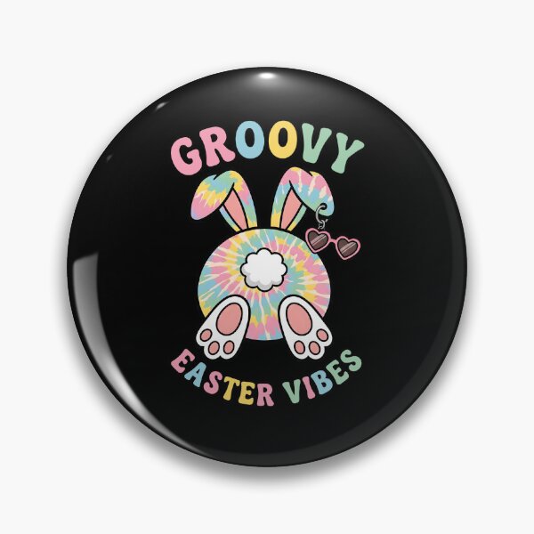 Item preview, Groovy Easter Vibes Tie Dye Bunny designed and sold by KroghDs.