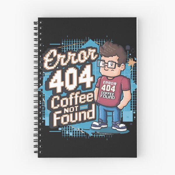 Item preview, Funny Programmer Error 404 Coffee Not Found Pixel Art designed and sold by Zenith Design.