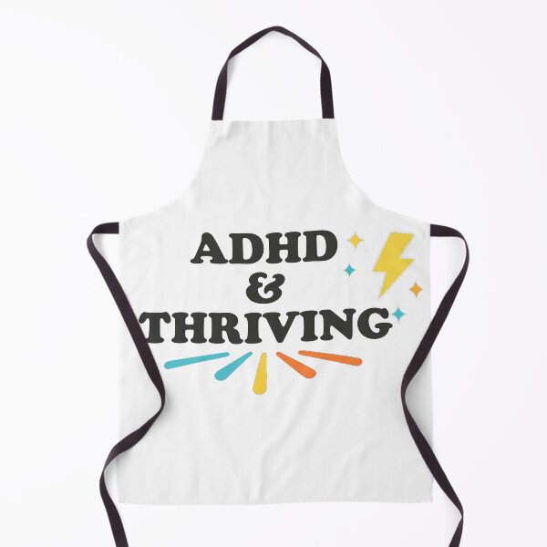 Item preview, ADHD & Thriving Retro Colorful Neurodiversity Pride Design designed and sold by Dimu Co..