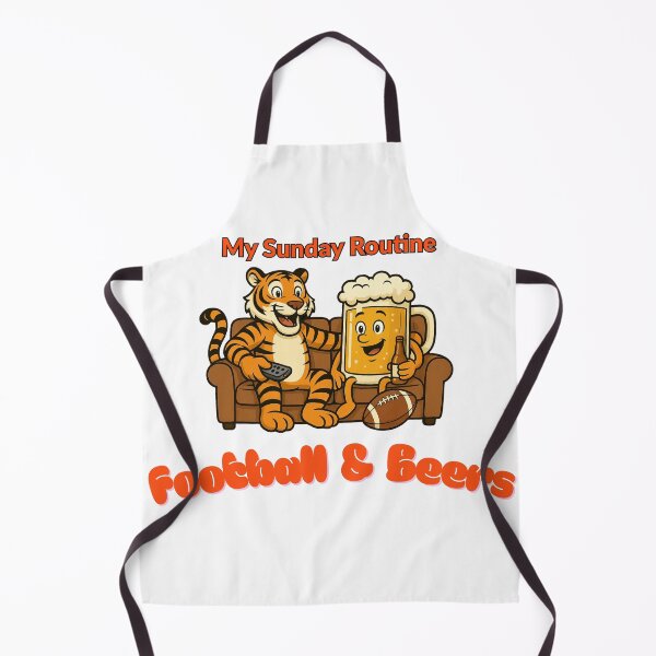 Item preview, Cincinnati Bengals My Sunday Routine: Bengal & Beers Cartoon designed and sold by ThatFootball12.