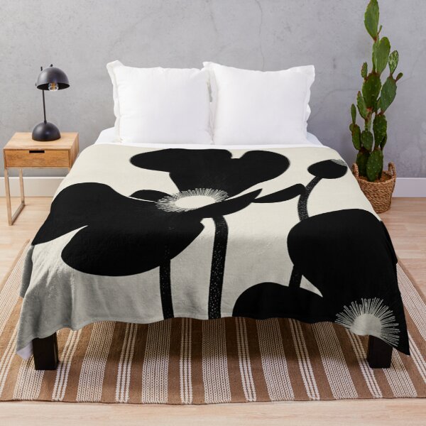 Item preview, Minimal Art Deco Floral Silhouette designed and sold by joycrysstudio.