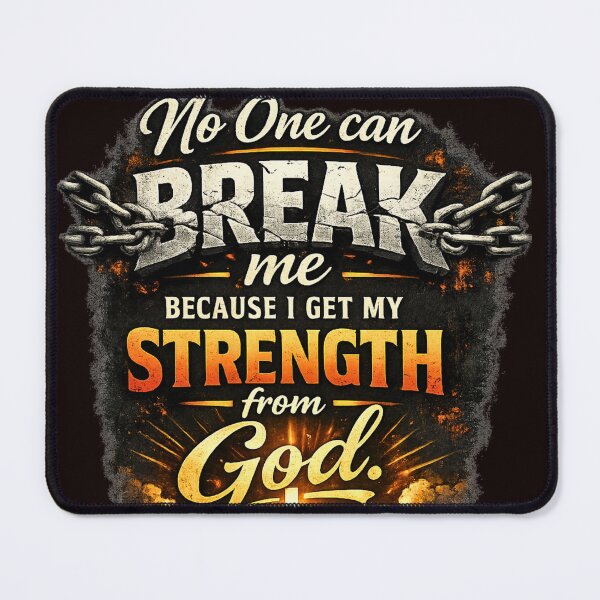 Item preview, No One can Break me Because My Strength comes from God designed and sold by BlessedKaren.