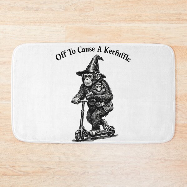 Item preview, Off to Cause A Kerfuffle Punch Monkey Scooter Wizard designed and sold by faridman.