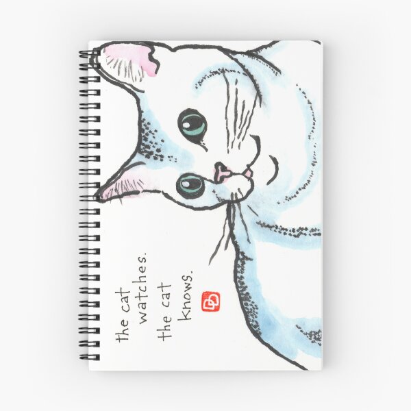 Item preview, The Cat Always Knows designed and sold by dosankodebbie's etegami world.