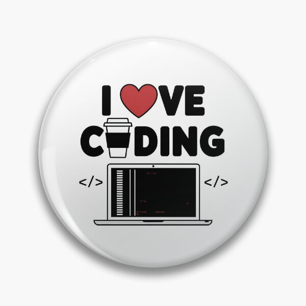 Item preview, I Love Coding Programmer Life with Coffee and Laptop designed and sold by Zenith Design.