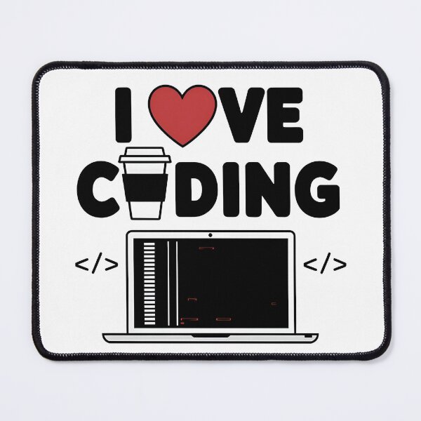 Item preview, I Love Coding Programmer Life with Coffee and Laptop designed and sold by Zenith Design.