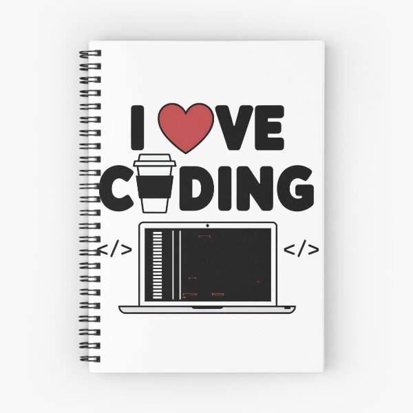 Item preview, I Love Coding Programmer Life with Coffee and Laptop designed and sold by Zenith Design.
