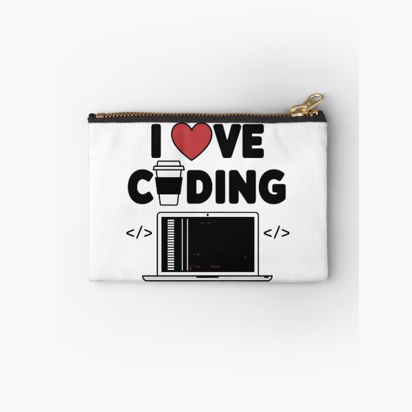 Item preview, I Love Coding Programmer Life with Coffee and Laptop designed and sold by Zenith Design.