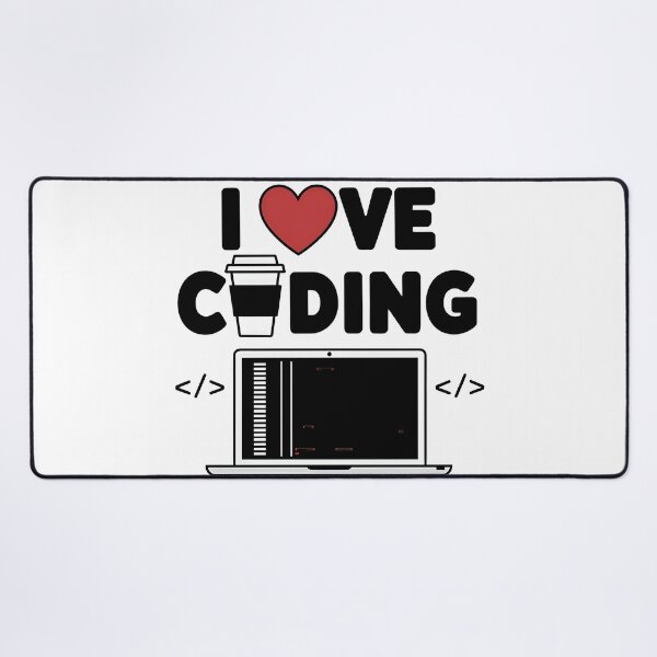 Item preview, I Love Coding Programmer Life with Coffee and Laptop designed and sold by Zenith Design.