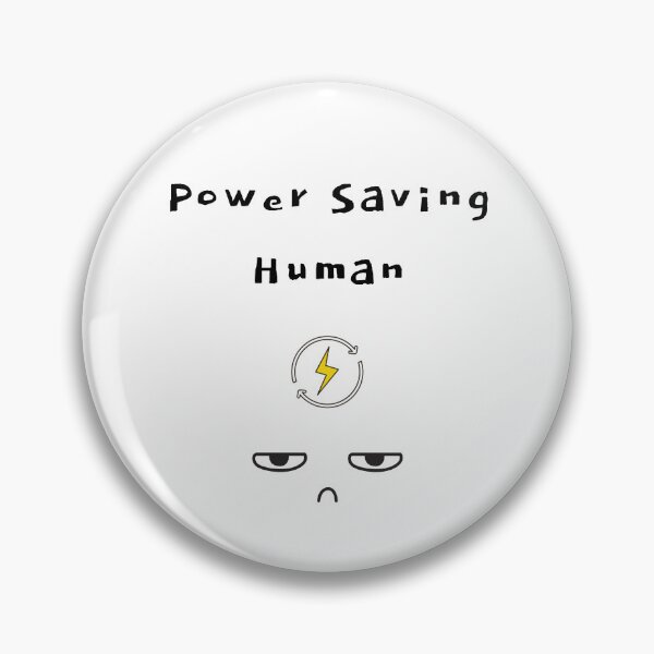 Item preview, Power Saving Human – Low Battery Mode designed and sold by mintmono-studio.