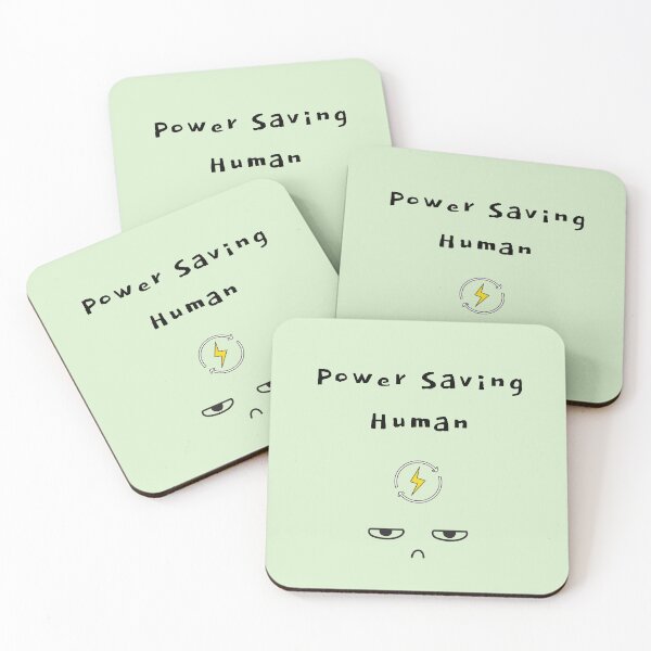 Item preview, Power Saving Human – Low Battery Mode designed and sold by mintmono-studio.