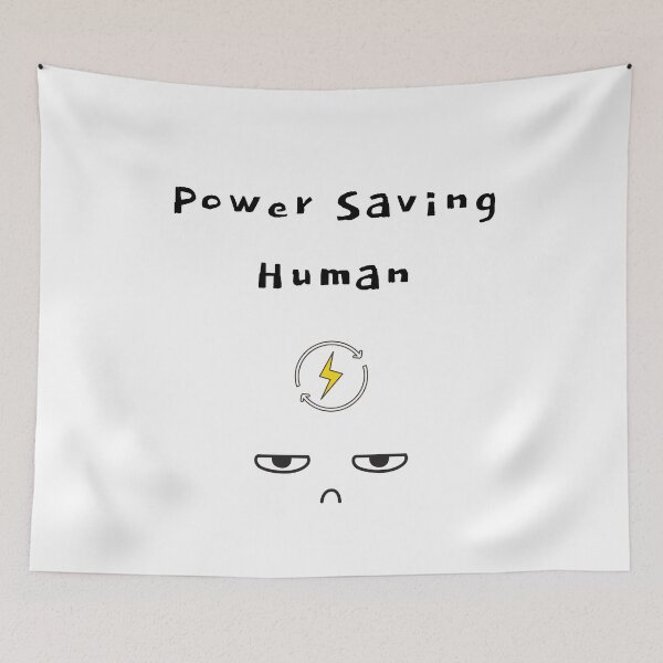 Item preview, Power Saving Human – Low Battery Mode designed and sold by mintmono-studio.