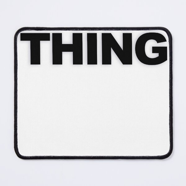 Item preview, THING — Black Minimal Bold Type Statement designed and sold by WORDPAUSE.