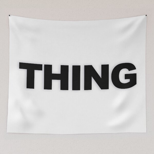 Item preview, THING — Black Minimal Bold Type Statement designed and sold by WORDPAUSE.