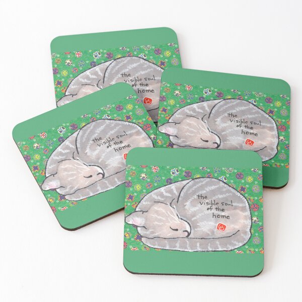 Item preview, Curled-up Cat designed and sold by dosankodebbie's etegami world.