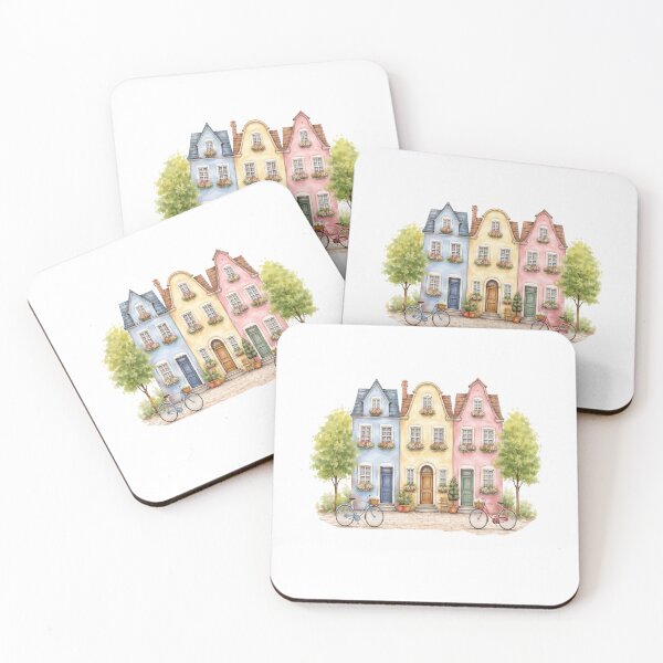 Item preview,  Vintage Amsterdam Canal Houses designed and sold by SOUFIANE1991.