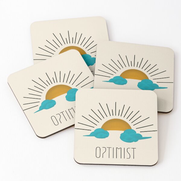 Item preview, Minimalist Optimism Golden Sun and Teal Clouds Graphic designed and sold by Gawii.