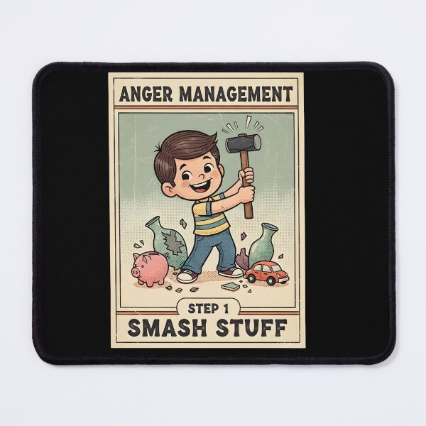 Item preview, Anger Management Step 1 Smash Stuff - Funny Stress Relief Humor Gift designed and sold by Bobo Shirts .