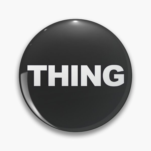 Item preview, THING — White Minimal Bold Type Statement designed and sold by WORDPAUSE.