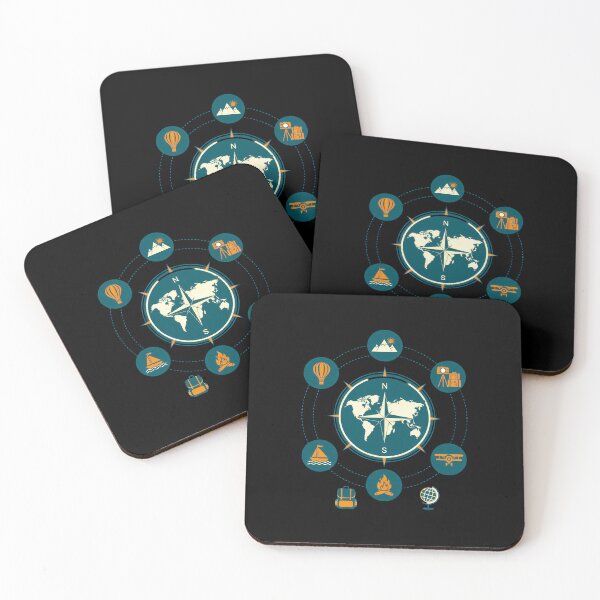 Item preview, Retro Adventure Compass & Travel Icons - Minimalist Explorer Emblem designed and sold by AbulailArt.