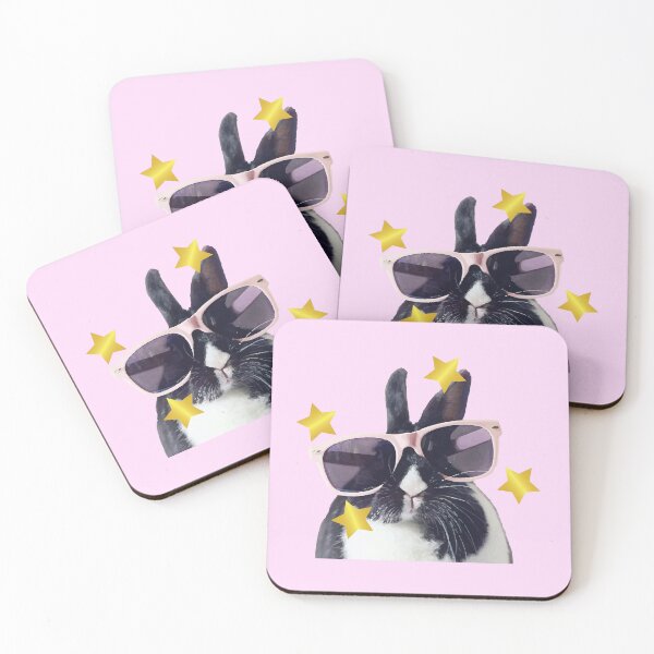 Item preview, Cool Bunny with Pink Sunglasses designed and sold by Arturo Daniel Garcia Palomo.
