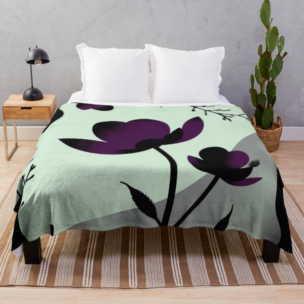 Item preview, Dreamlike Purple Floral Landscape designed and sold by joycrysstudio.