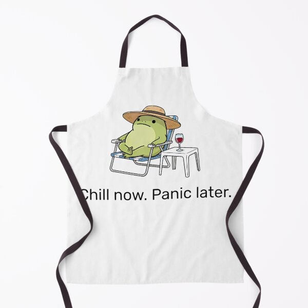 Item preview, Chill Now Panic Later Frog designed and sold by Tee Daddy's .