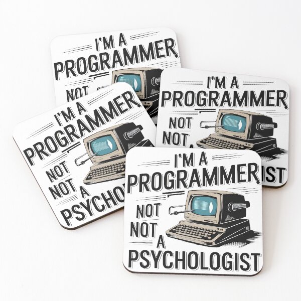 Item preview, I am a Programmer Not a Psychologist Retro Computer designed and sold by Zenith Design.