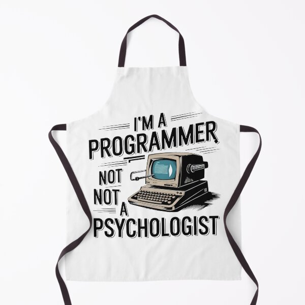 Item preview, I am a Programmer Not a Psychologist Retro Computer designed and sold by Zenith Design.