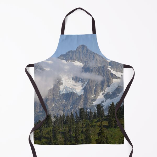 Item preview, Mount Shuksan Dances with Clouds and Evergreen Trees designed and sold by SeaChangeDesign.