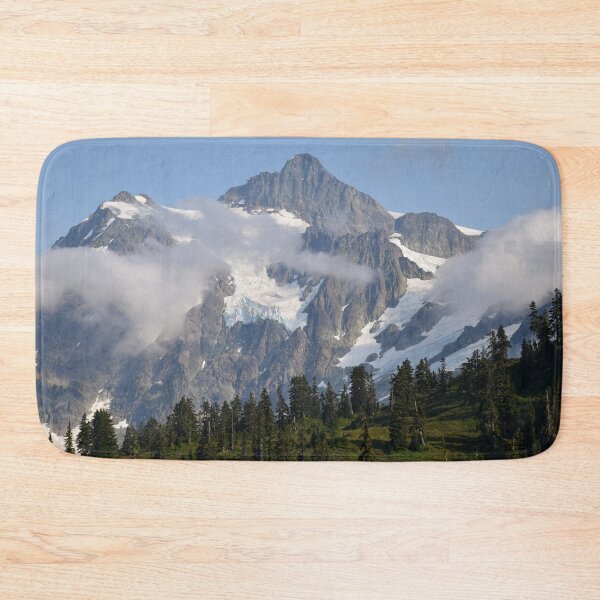Item preview, Mount Shuksan Dances with Clouds and Evergreen Trees designed and sold by SeaChangeDesign.