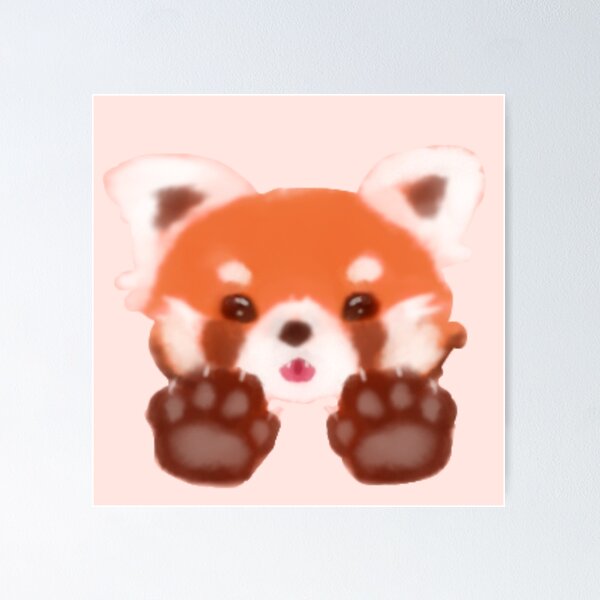 Item preview, Cute red panda attacking designed and sold by akizni.
