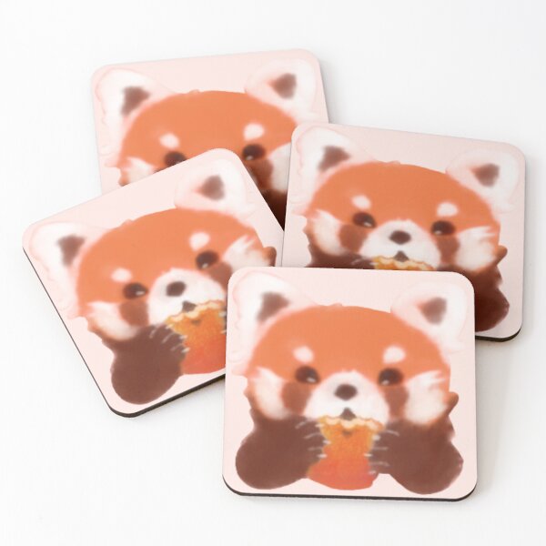 Item preview, Cute red panda eating an apple designed and sold by akizni.