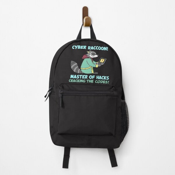 Item preview, Cyber Raccoon Master of Hacks Funny Ethical Hacker Design designed and sold by Zenith Design.