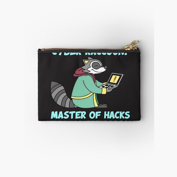 Item preview, Cyber Raccoon Master of Hacks Funny Ethical Hacker Design designed and sold by Zenith Design.