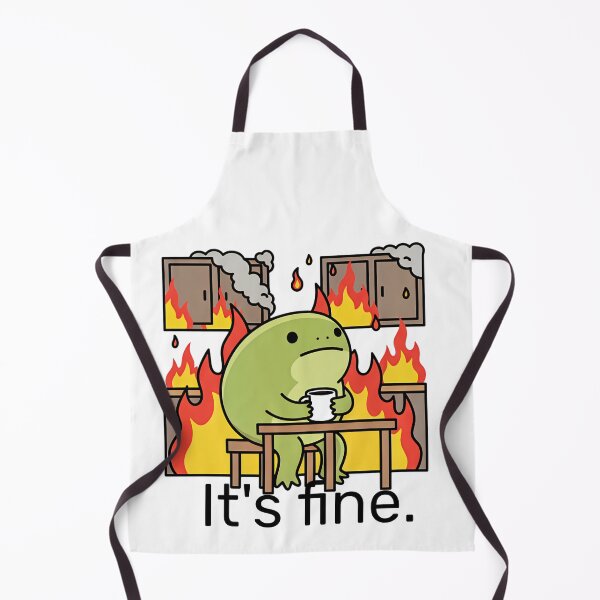 Item preview, It’s Fine Frog On Fire designed and sold by Tee Daddy's .