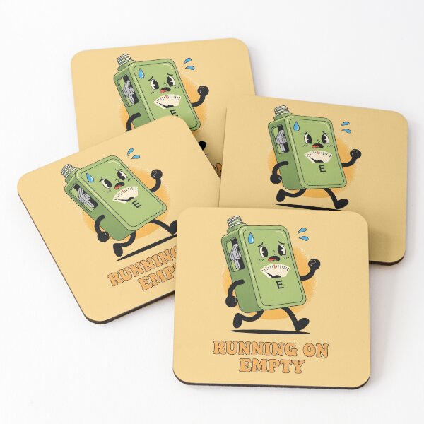 Item preview, Running on Empty E Gauge - Exhausted Mood Fuel Tank Humor Gift designed and sold by Bobo Shirts .