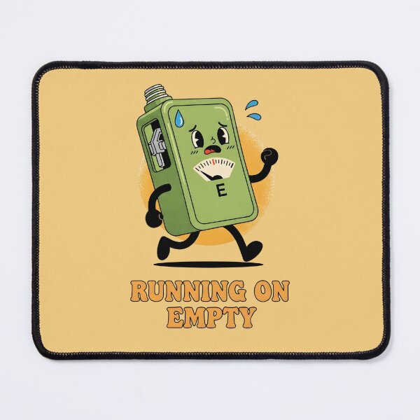 Item preview, Running on Empty E Gauge - Exhausted Mood Fuel Tank Humor Gift designed and sold by Bobo Shirts .
